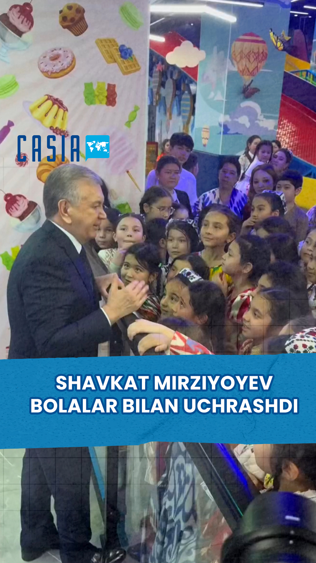 Shavkat Mirziyoyev met with children