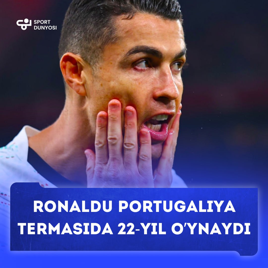 Ronaldo has played for Portugal for 22 years