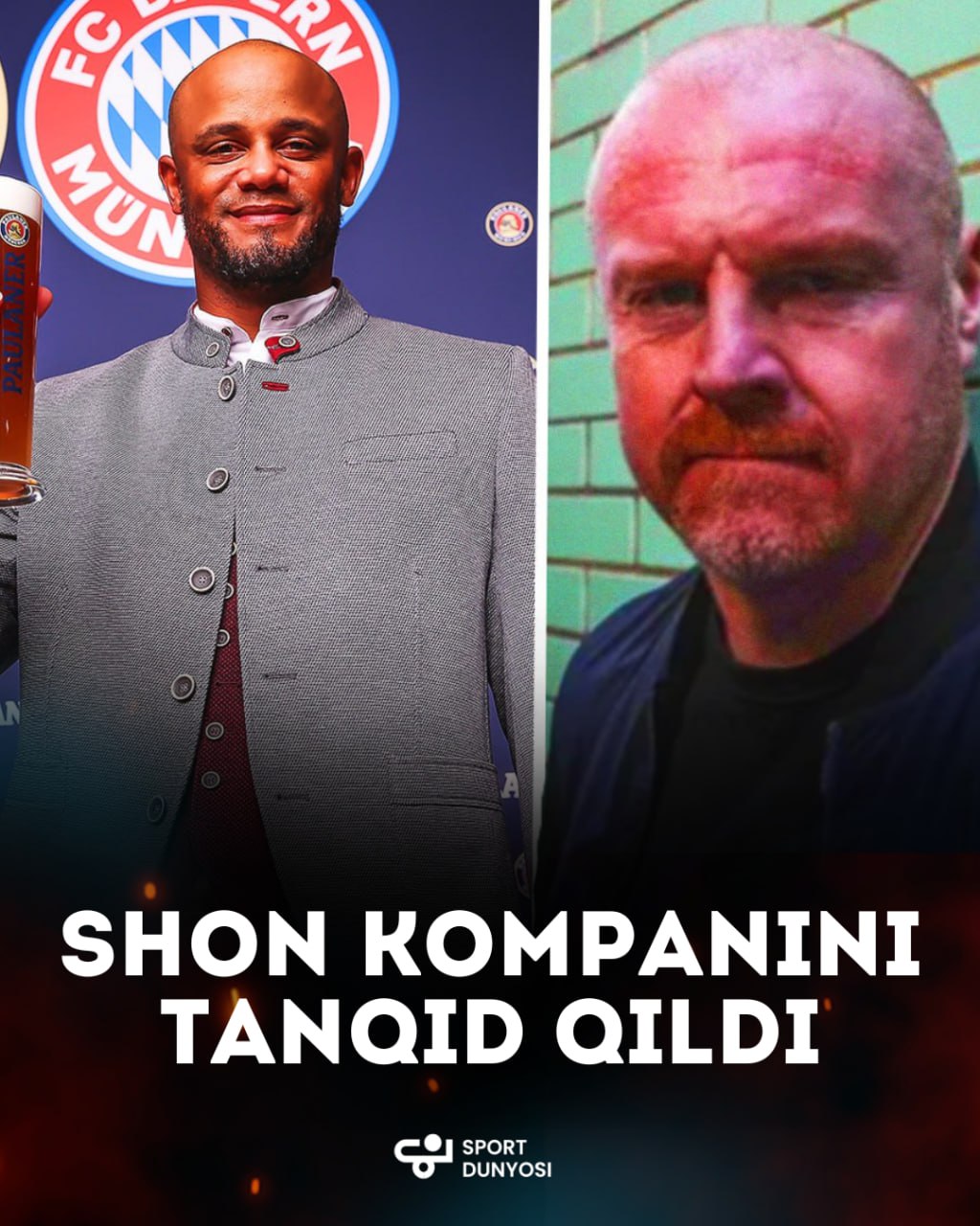 Sean Dyche slams Kompany