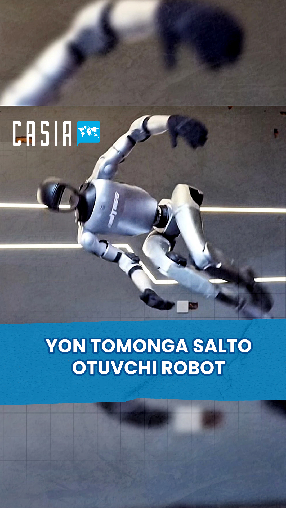 The world's first humanoid robot that can turn sideways and jump