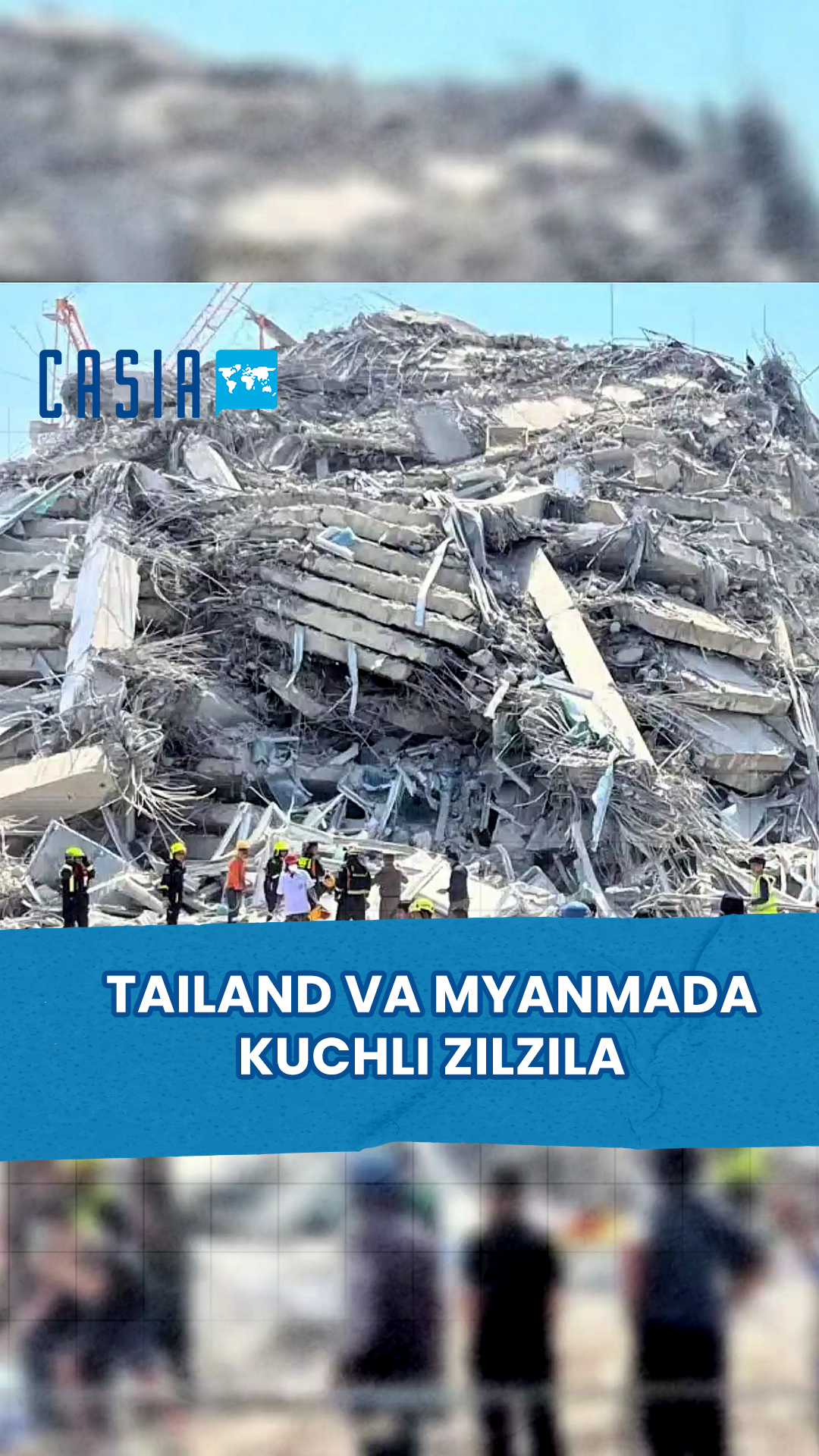 Strong earthquake in Thailand and Myanmar