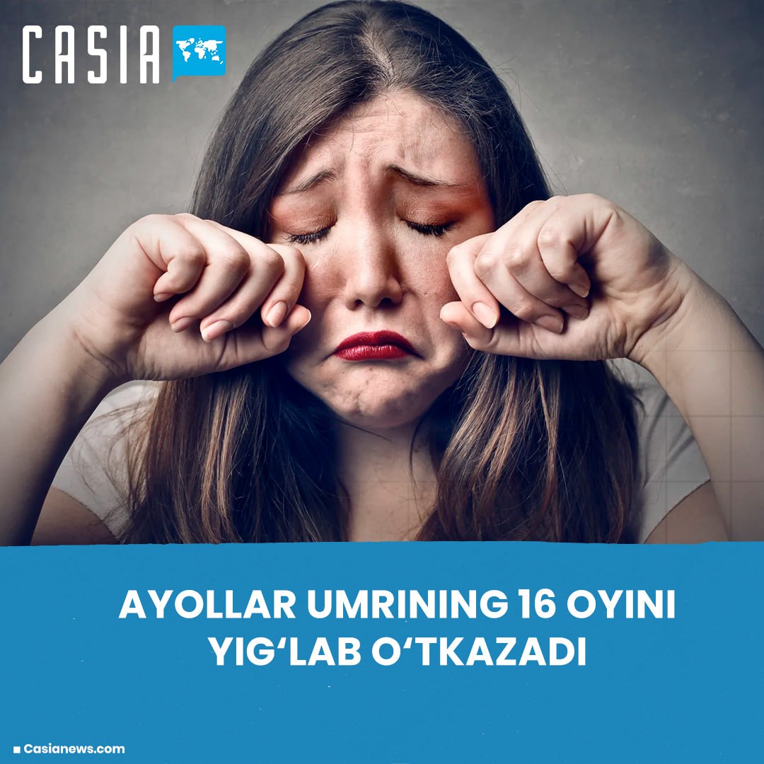Women spend 16 months of their lives crying