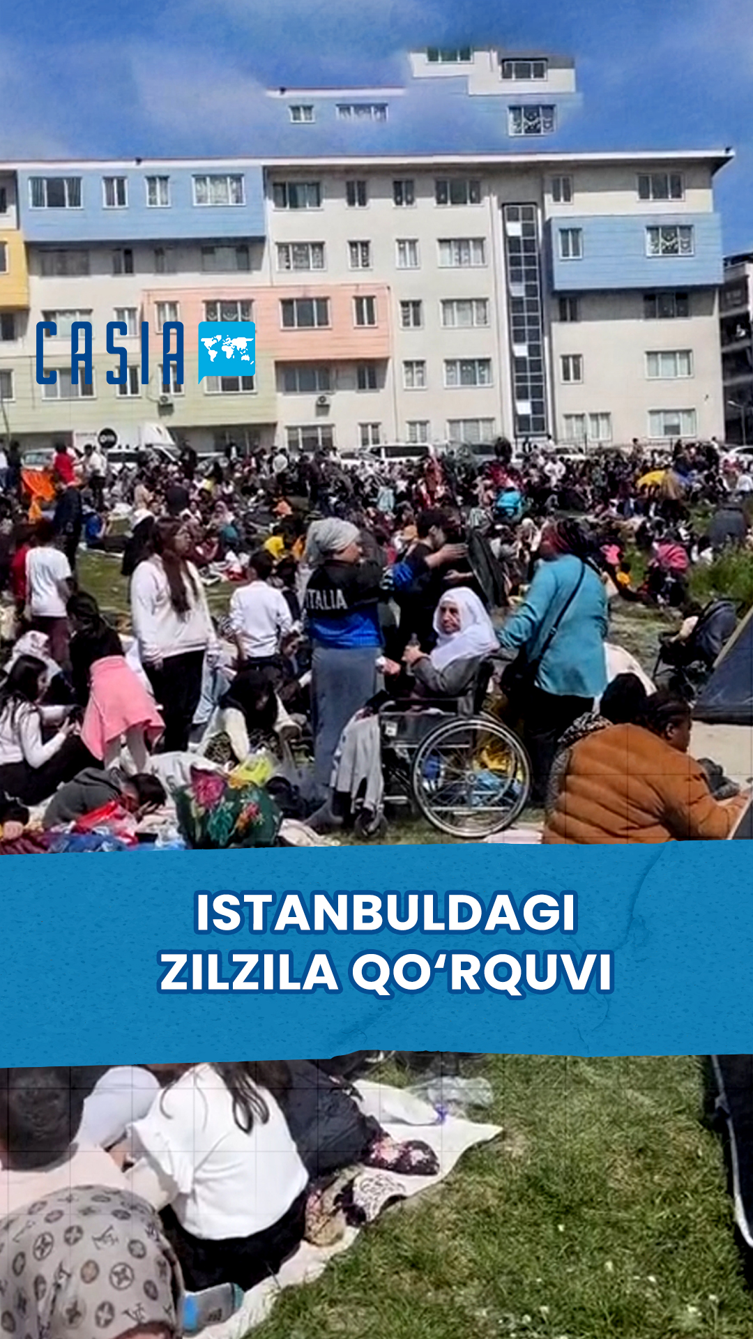 Istanbulites spend night and day on the streets after earthquake