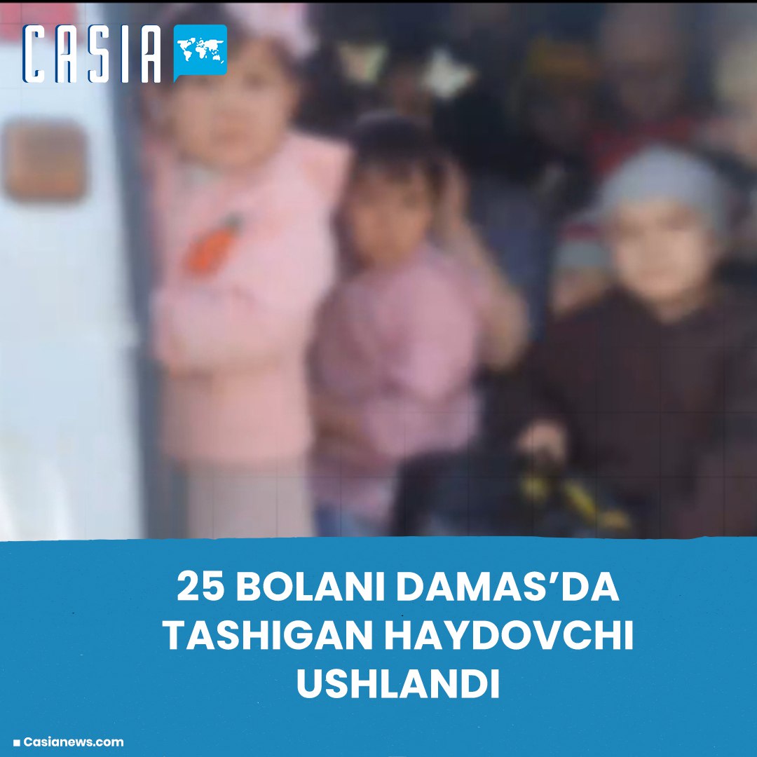Driver transporting 25 children in Damas