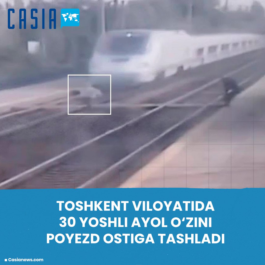 30-year-old woman throws herself under train in Tashkent region