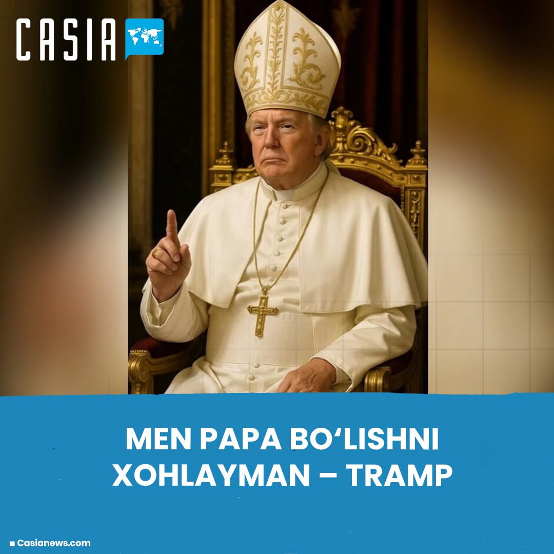 Trump's photo as the Pope