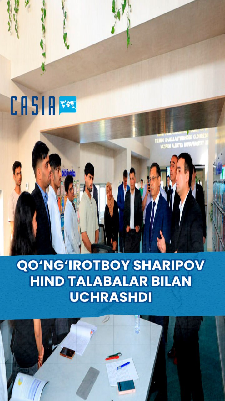 Kungirotboy Sharipov met with Indian students