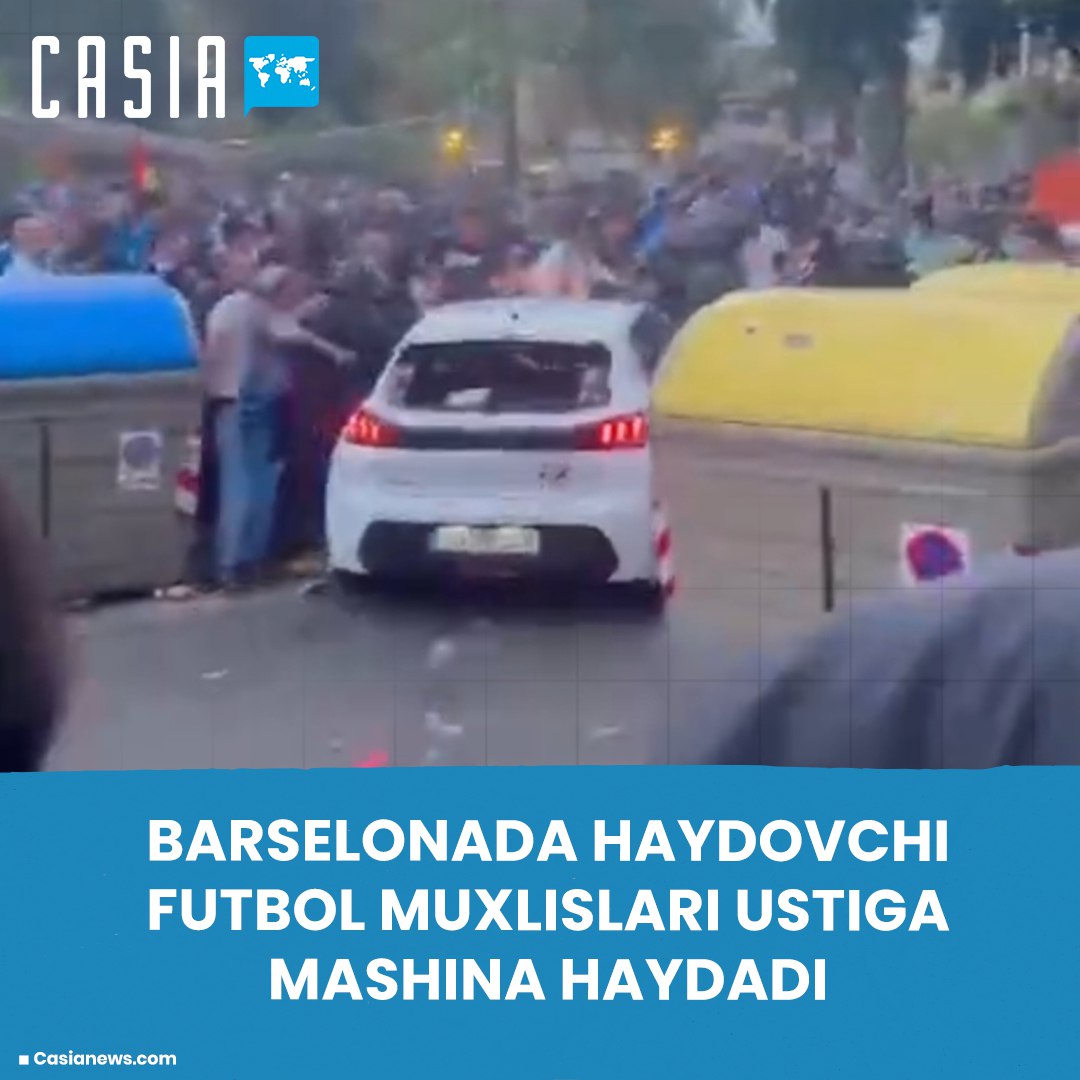 Car drives into football fans in Barcelona: 13 injured