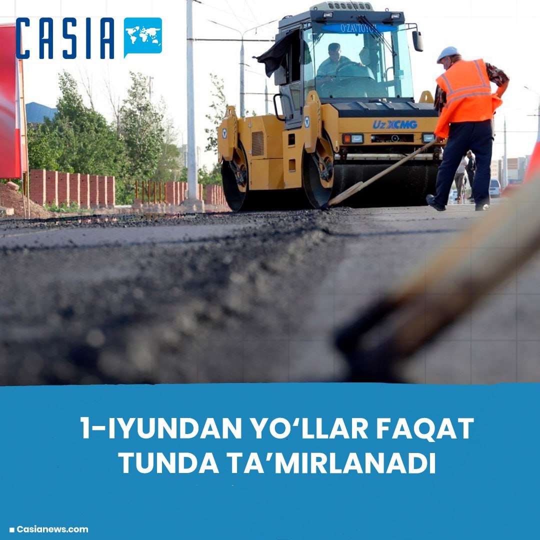 ⚡️ Starting June 1, road repairs will be carried out only at night