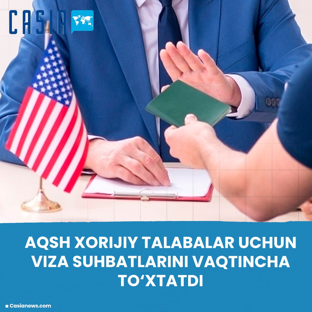 ❗️ US temporarily suspends visa interviews for foreign students