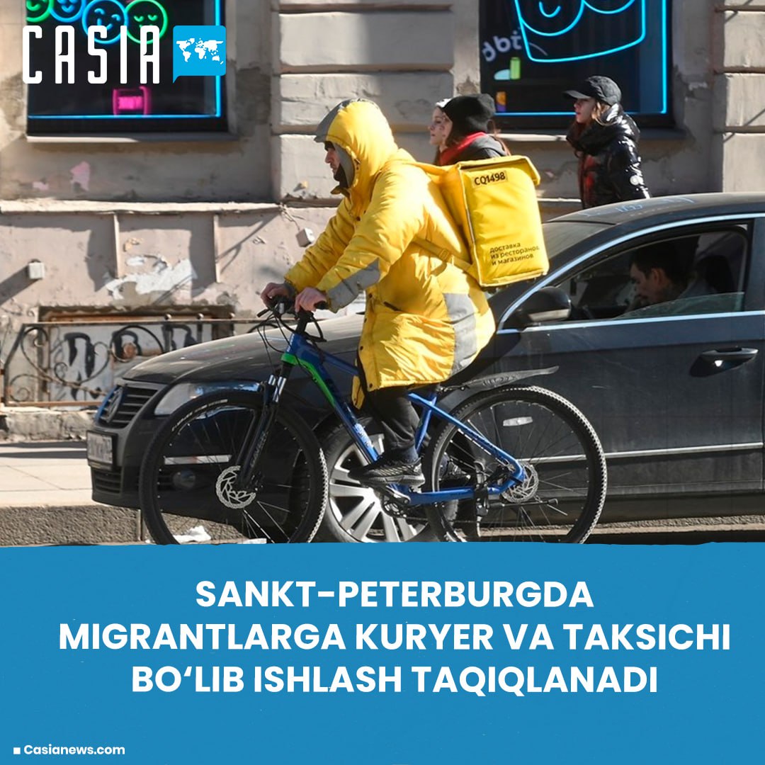 Petersburg may ban migrants from working as couriers and taxi drivers