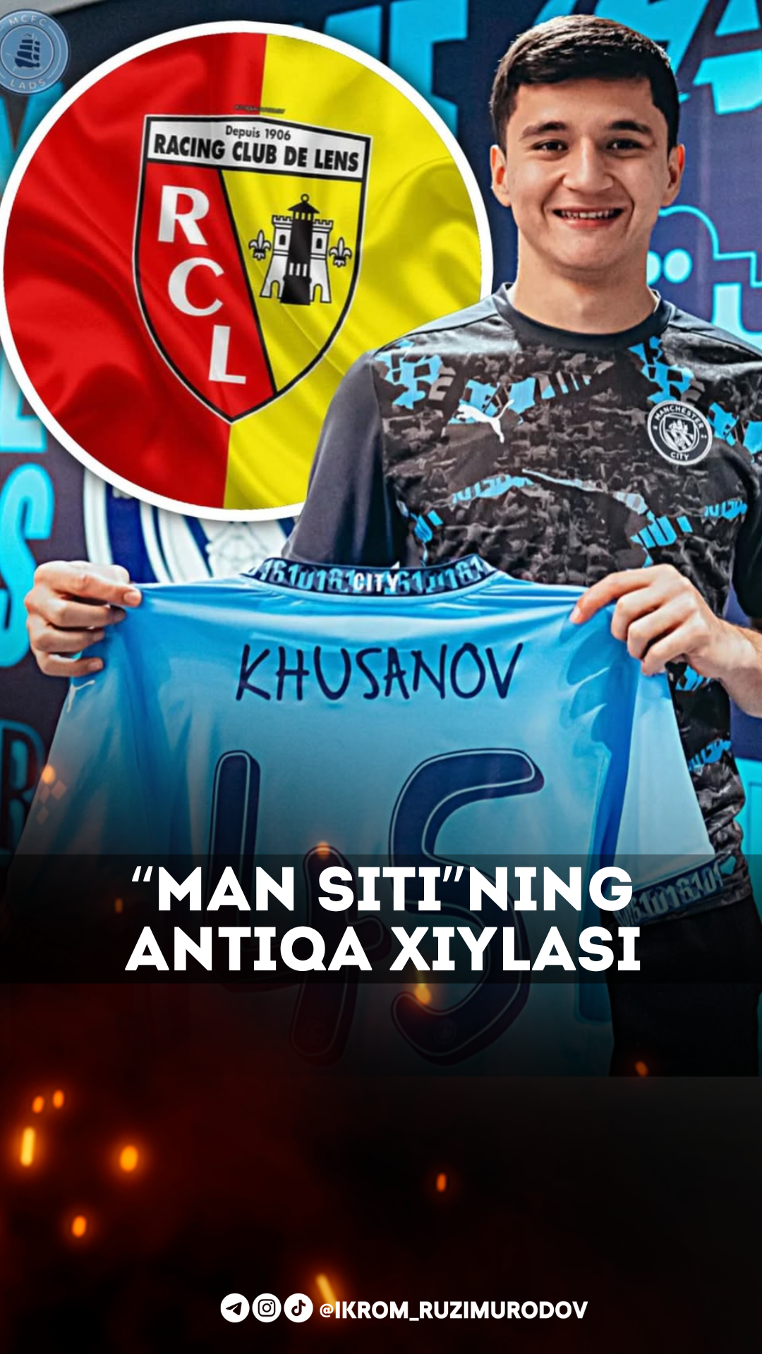 Another reason for Husanov's lack of appearances for Man City has been revealed