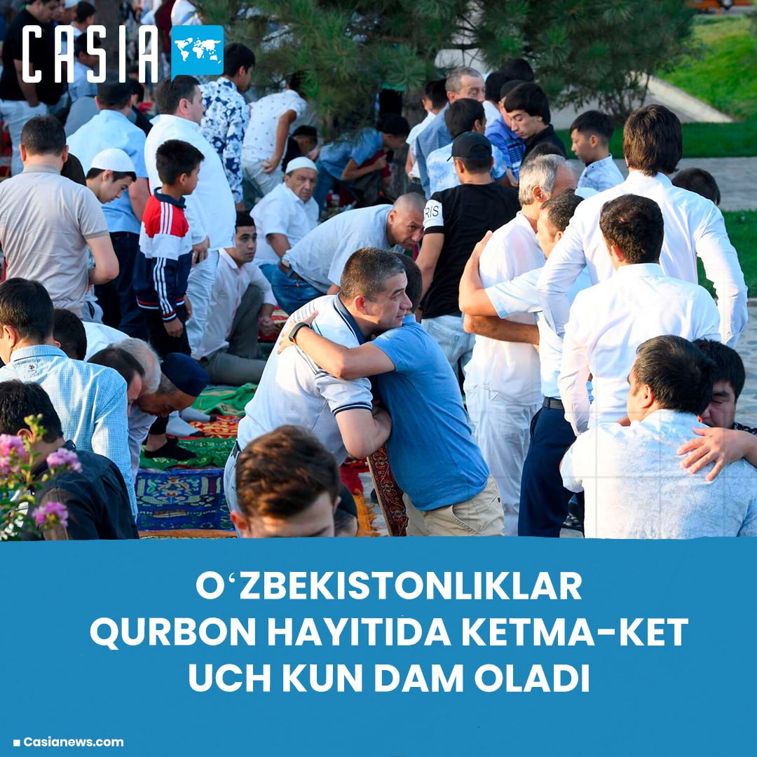 ⚡️ Uzbeks will have 3 days off on the occasion of Eid al-Adha