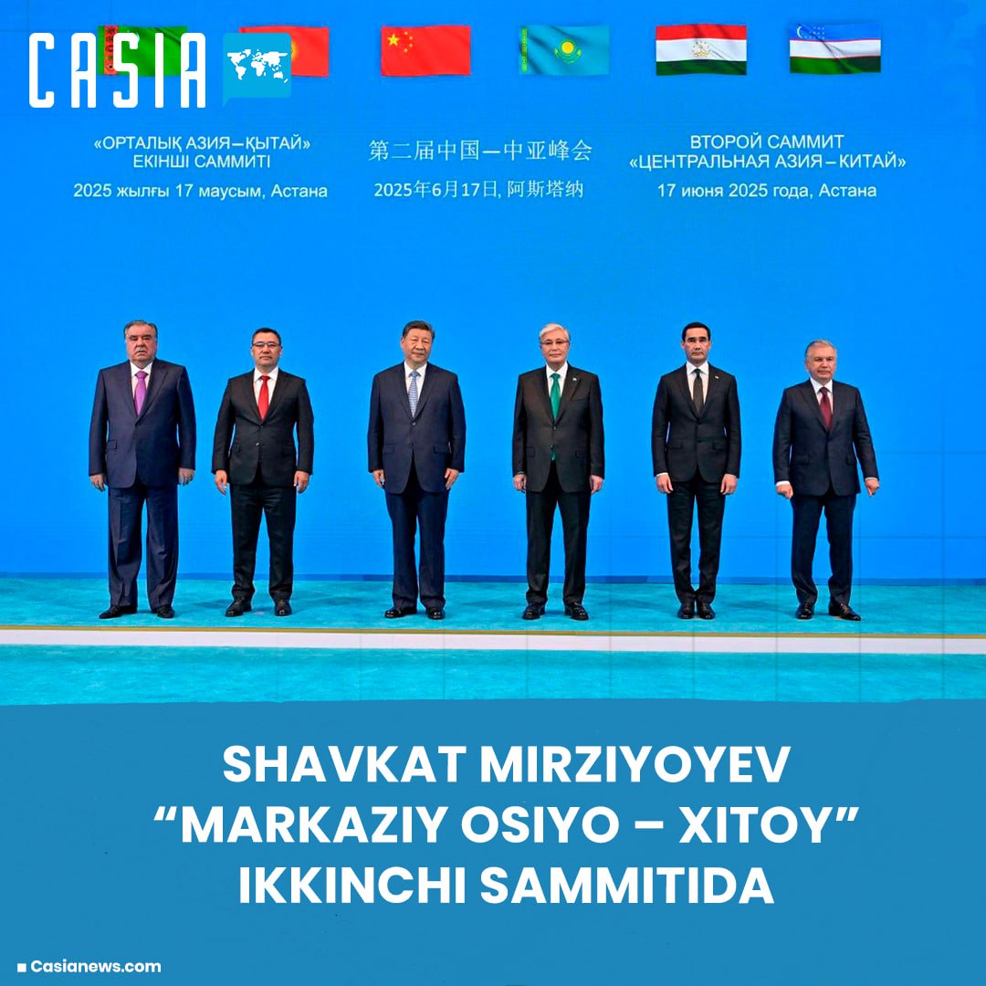 ⚡️ Shavkat Mirziyoyev at the second Central Asia-China summit