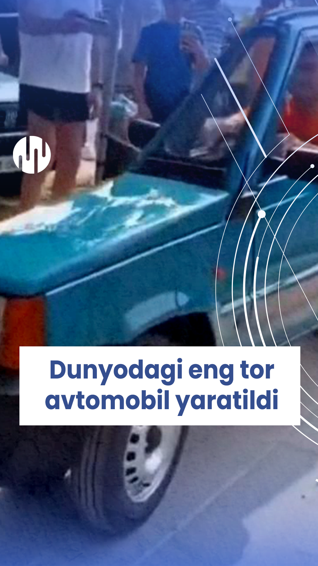 An Italian craftsman has created the world's narrowest car in his garage!