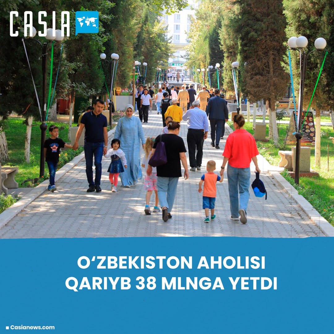 Uzbekistan's population reaches nearly 38 million