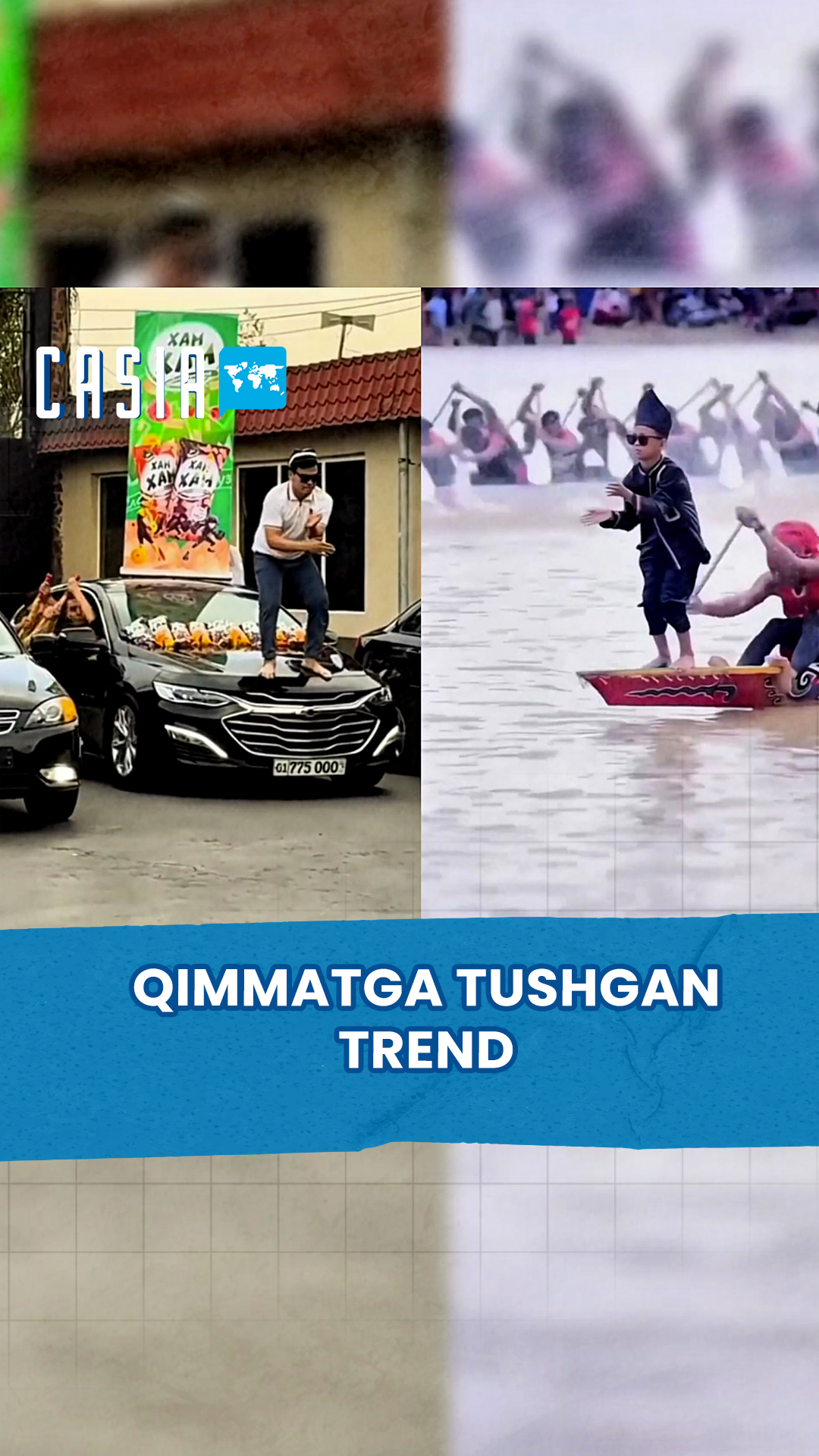In Tashkent, a man danced on the hood of a Malibu for a trend