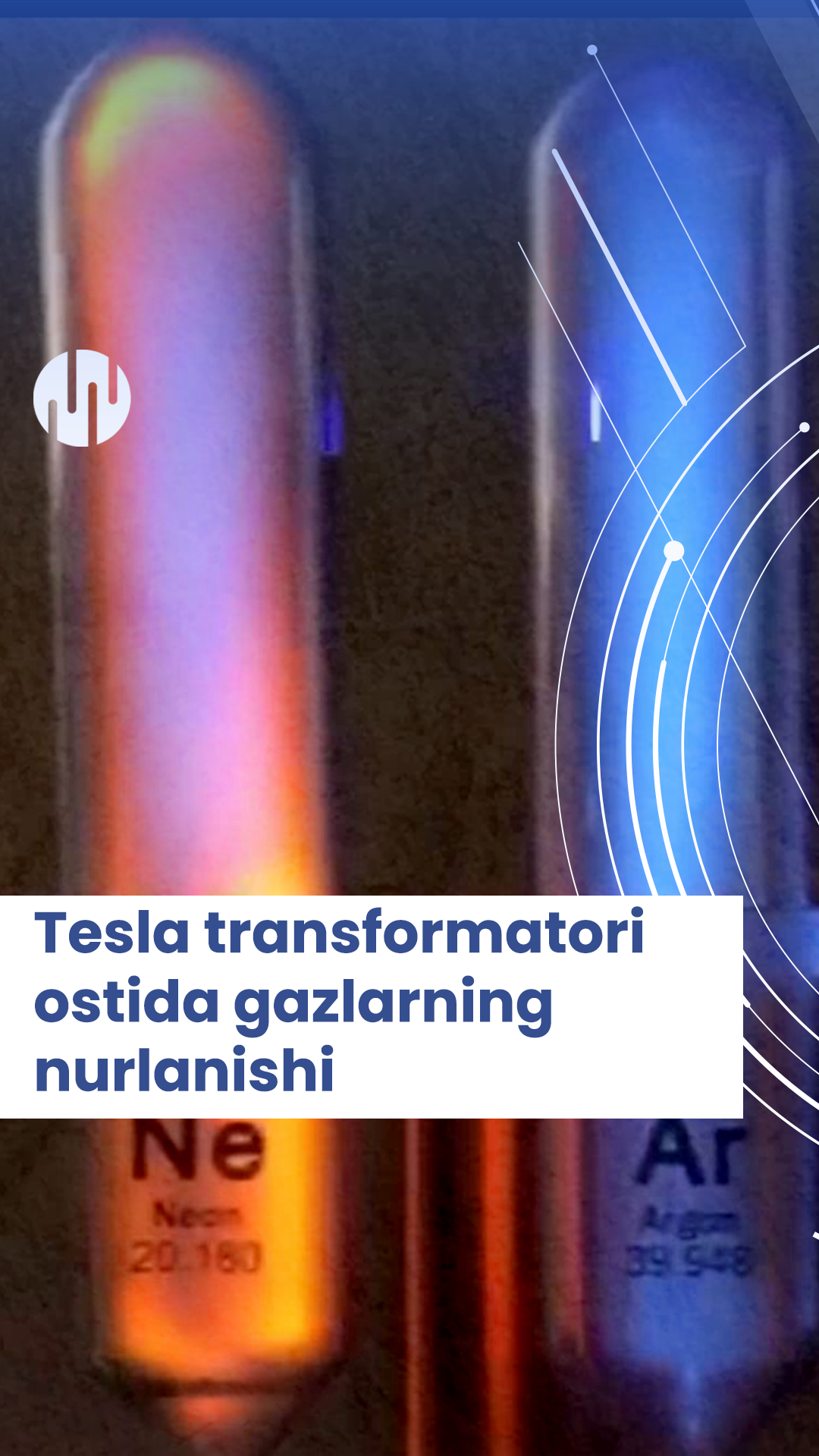 Tesla transformer and the radiation of gases