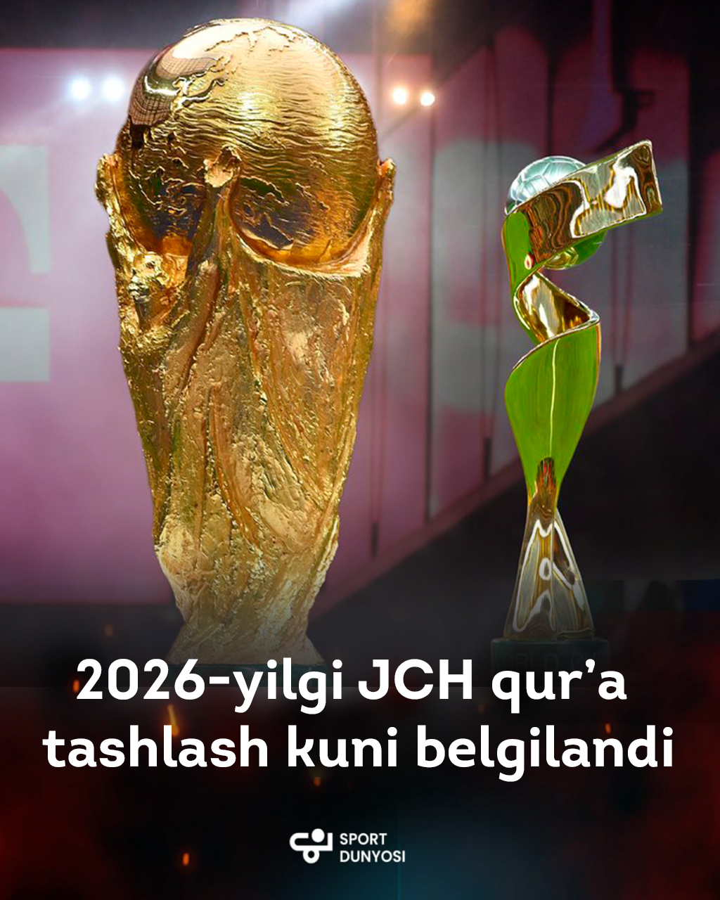 The date of the draw for the 2026 World Cup has been set.