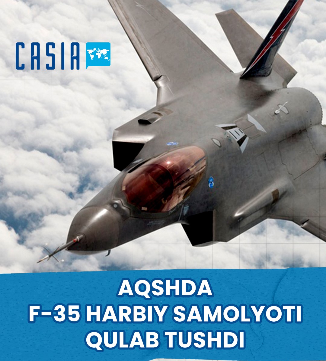 In the U.S. State of California, an F-35 crashed