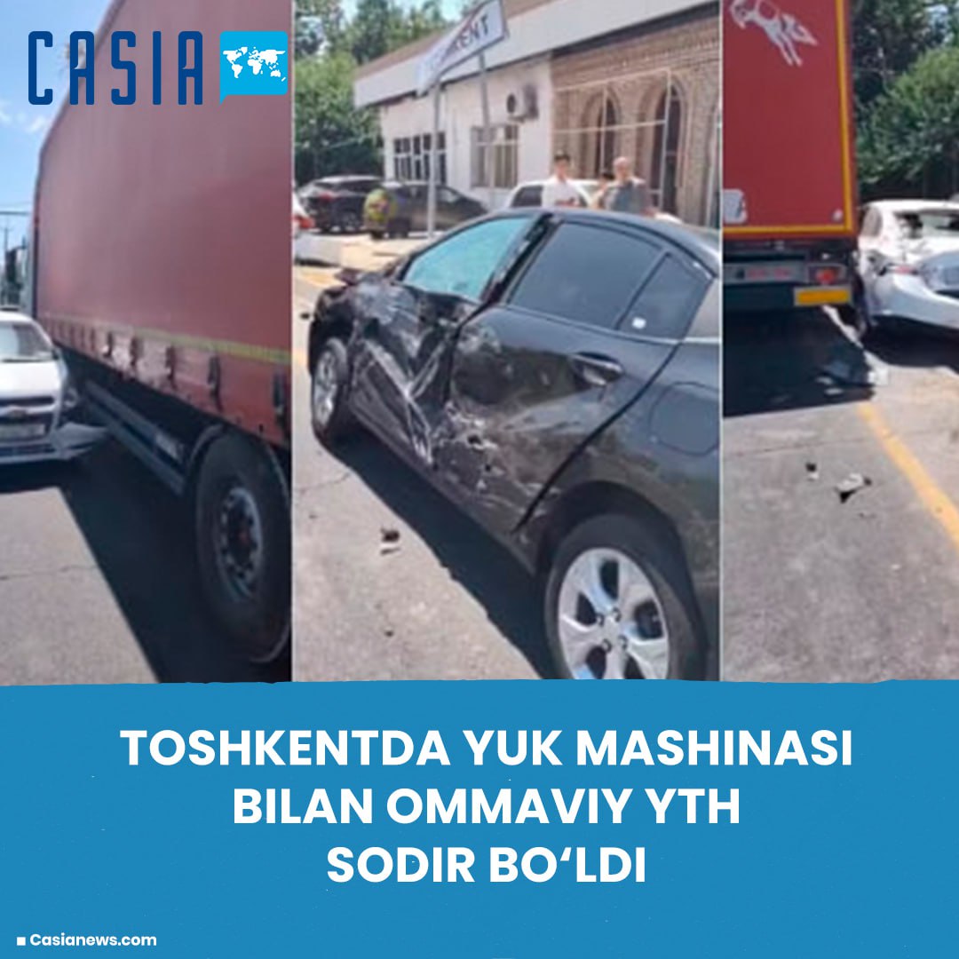 The sudden fainting of a truck driver in Tashkent caused a massive road accident.