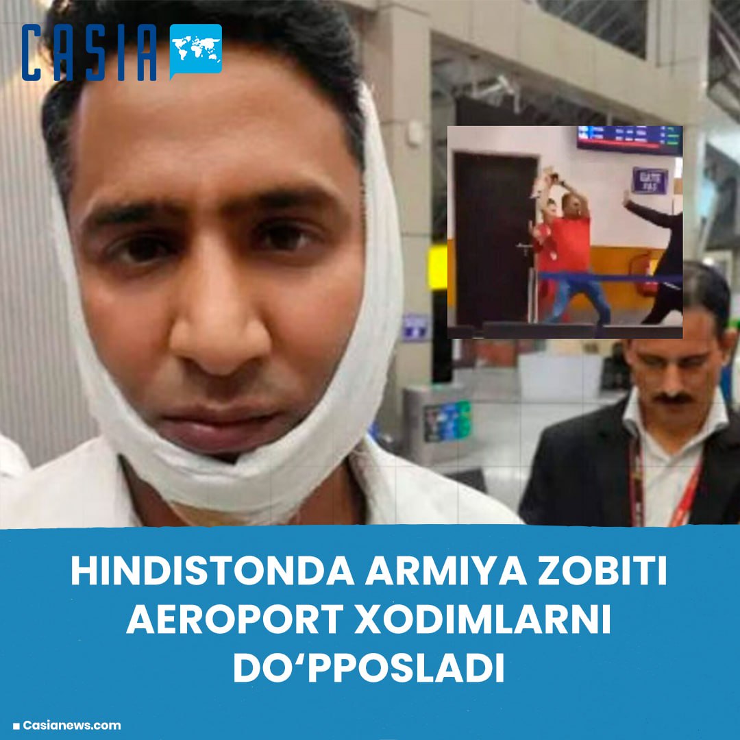 In India, an army officer beat up employees after a dispute over excess baggage