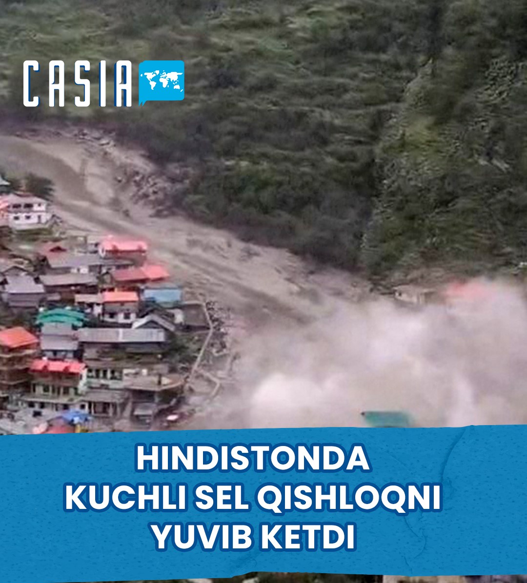 Heavy rains in India wash away a village