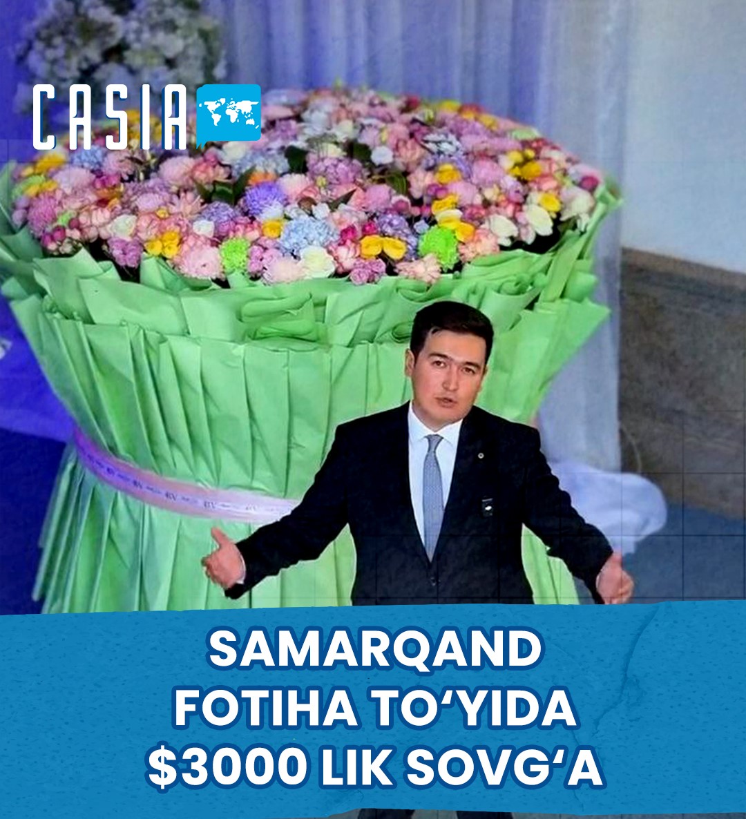In Samarkand, the groom gave the bride a bouquet of flowers worth $3,000