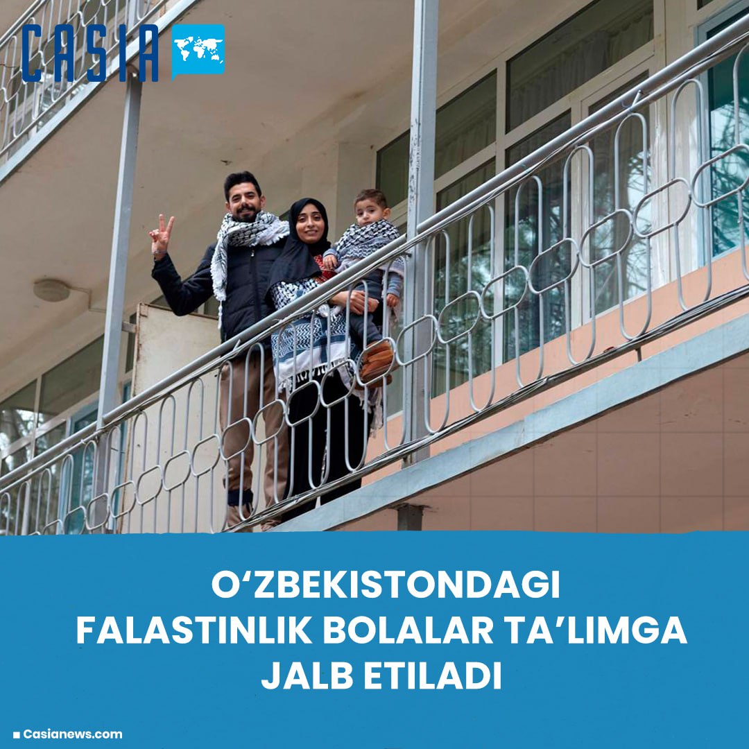 Palestinian children in Uzbekistan are involved in education