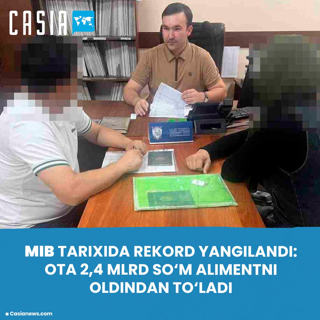 Toshkentda ota 2,4 mlrd so‘m alimentni oldindan to‘ladi
