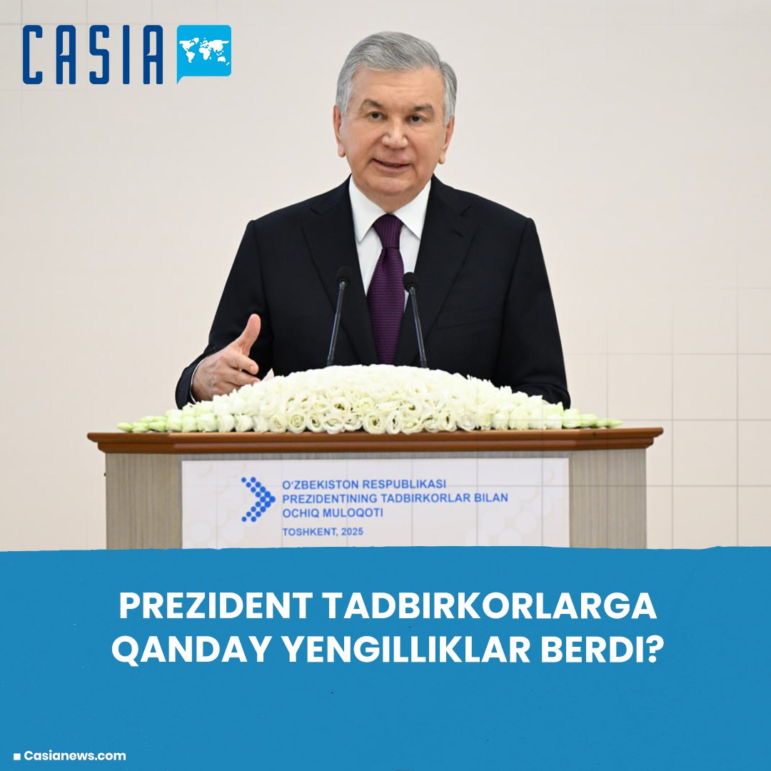 Shavkat Mirziyoyev held an open dialogue with entrepreneurs on August 20. It stated that: