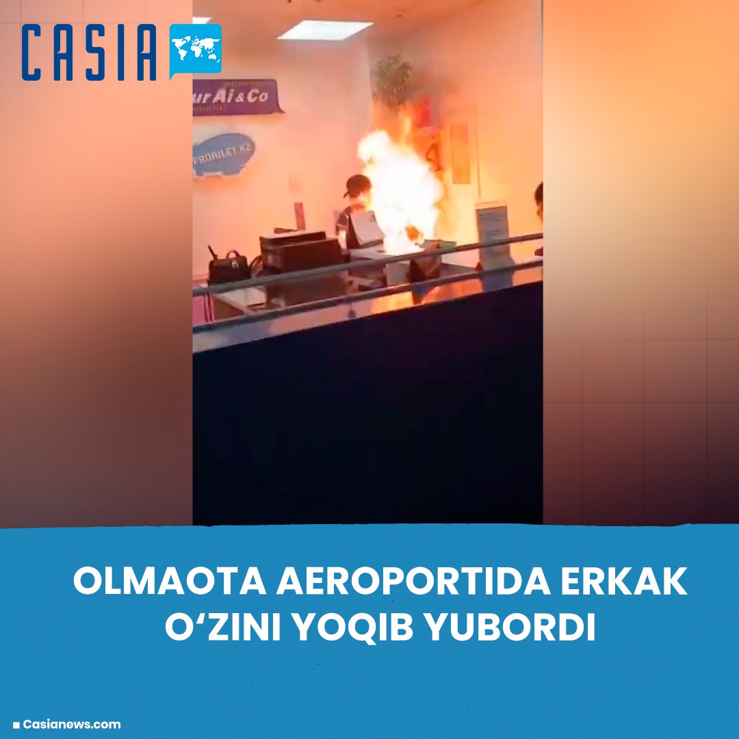Man sets himself on fire at Almaty airport