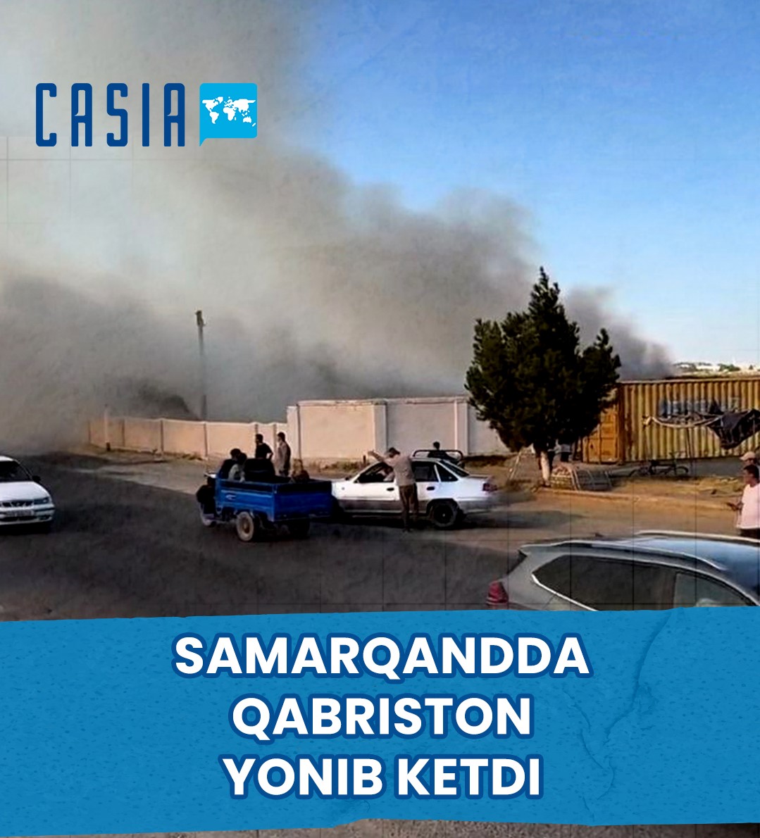 Cemetery burned in Samarkand