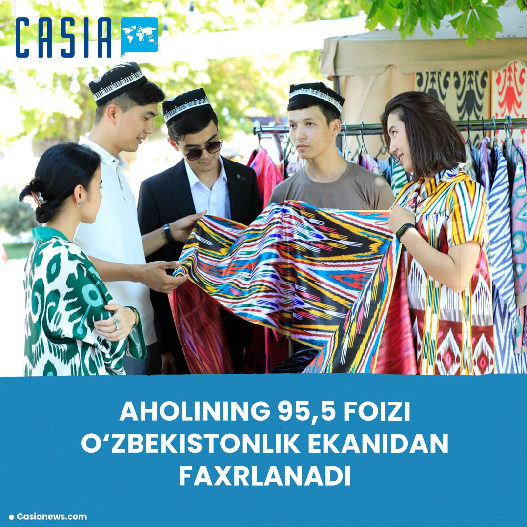 95.5% of the population is proud to be a citizen of Uzbekistan