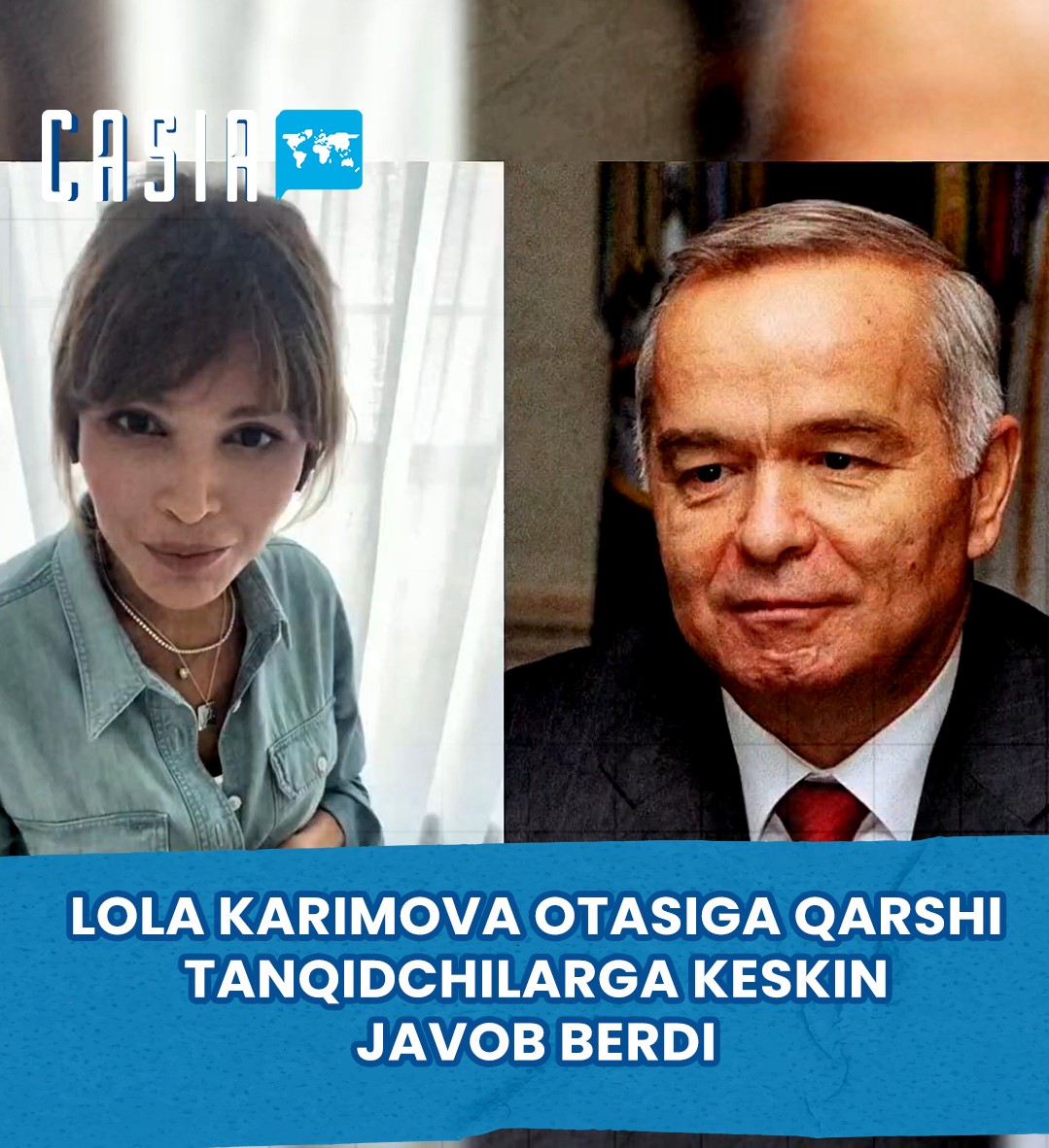 Lola Karimova called her father's critics "zakaznoy alkash"