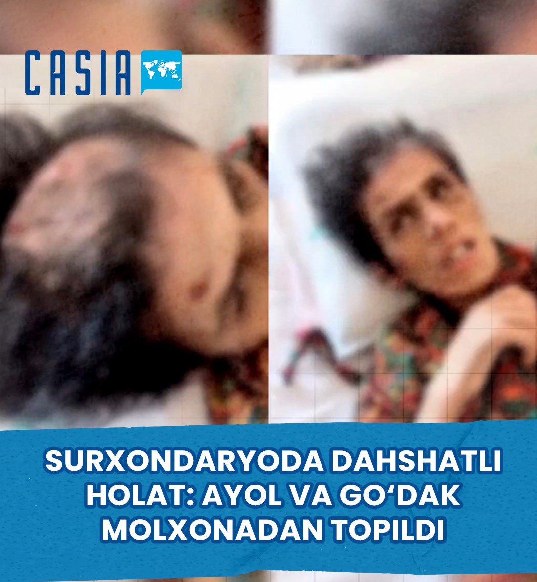 A man in Surkhandarya was found to be holding his wife and baby in a barn.