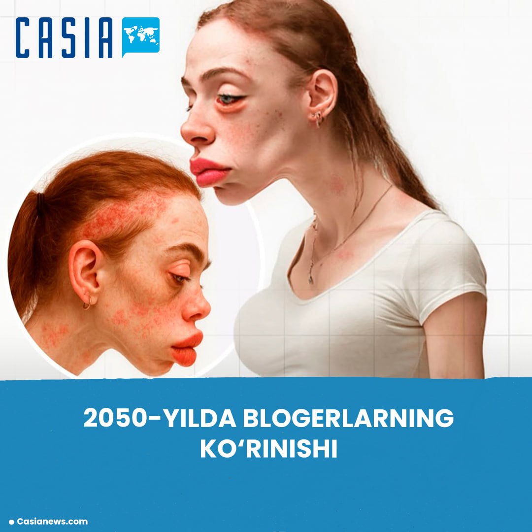 Experts created a model named "Ava" to show what a blogger might look like in 2050.