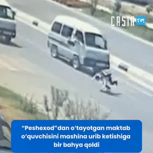 A bahya is left behind when a Damas driver crashes a schoolboy passing through a “peshehod”