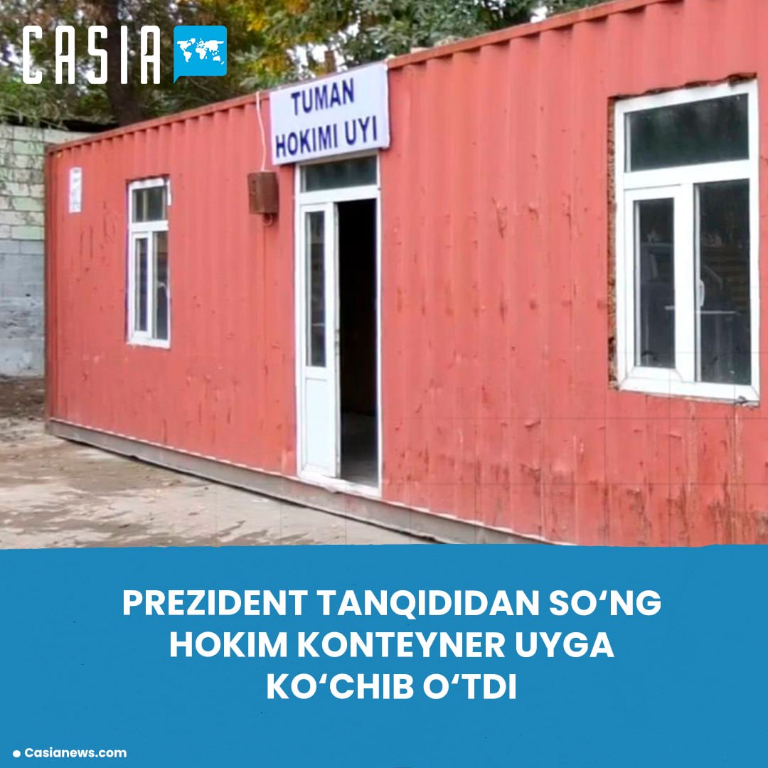 After the president’s criticism, the governor moved into a container house.