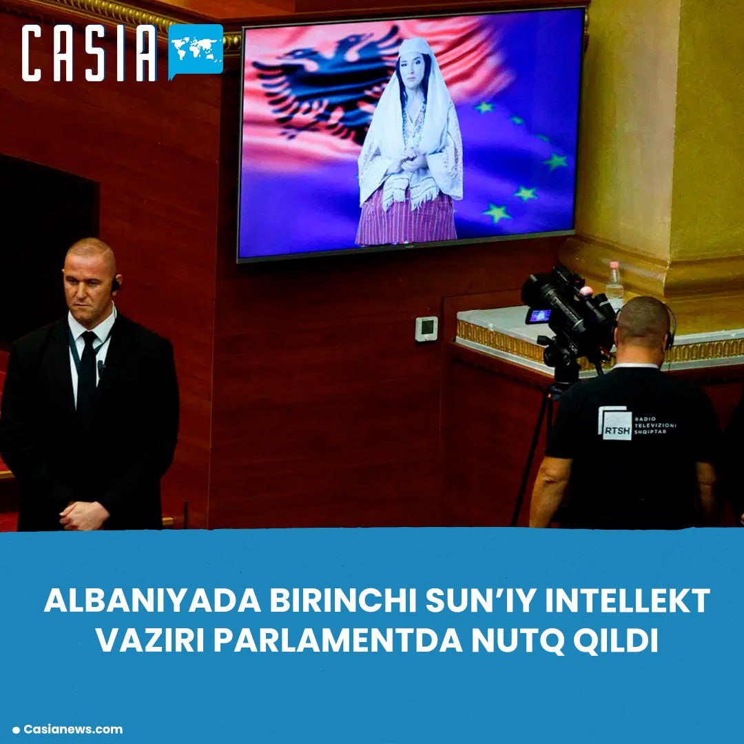 Albania’s first AI minister addressed parliament