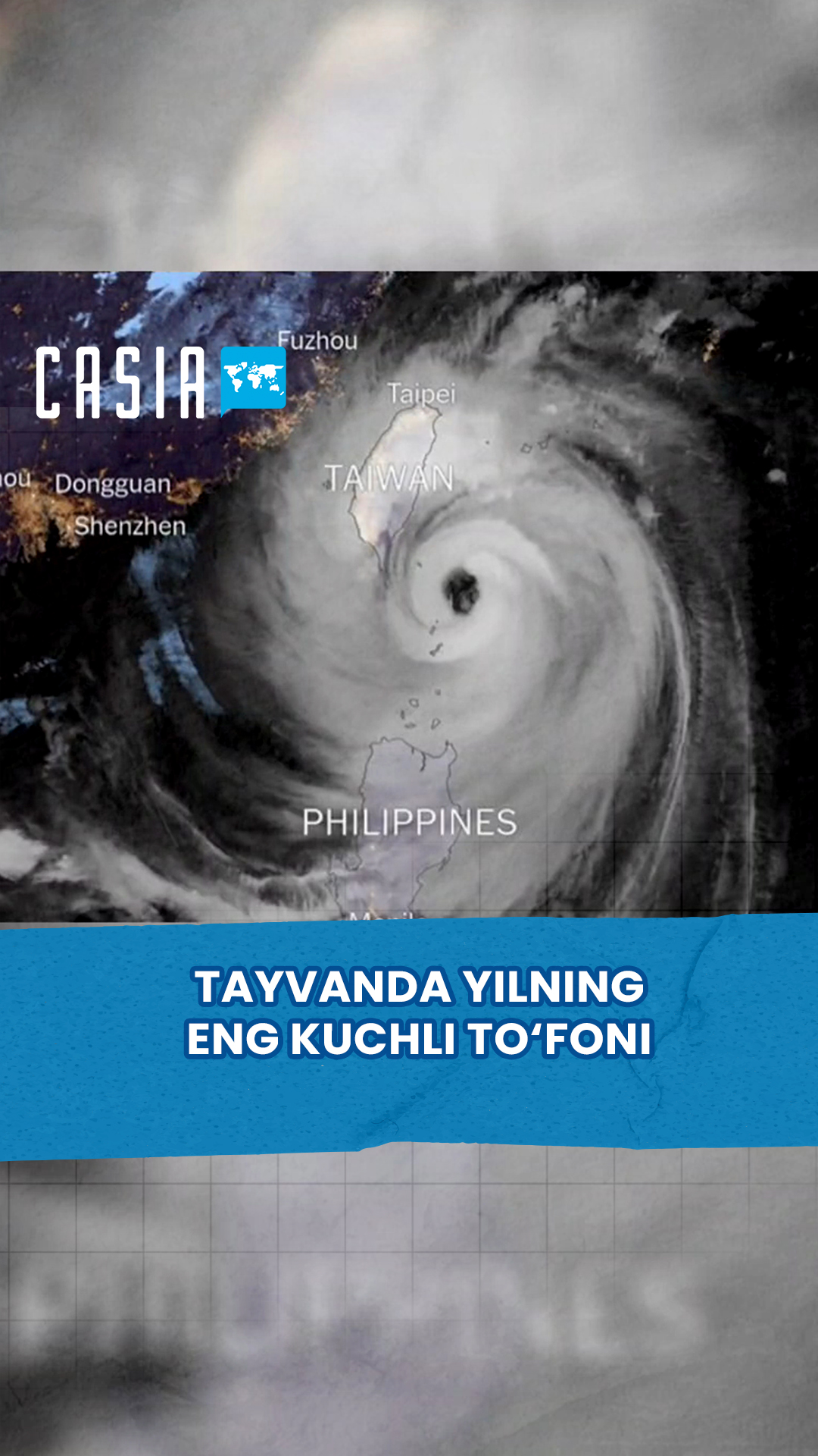 The Strongest Typhoon of the Year Hits Taiwan