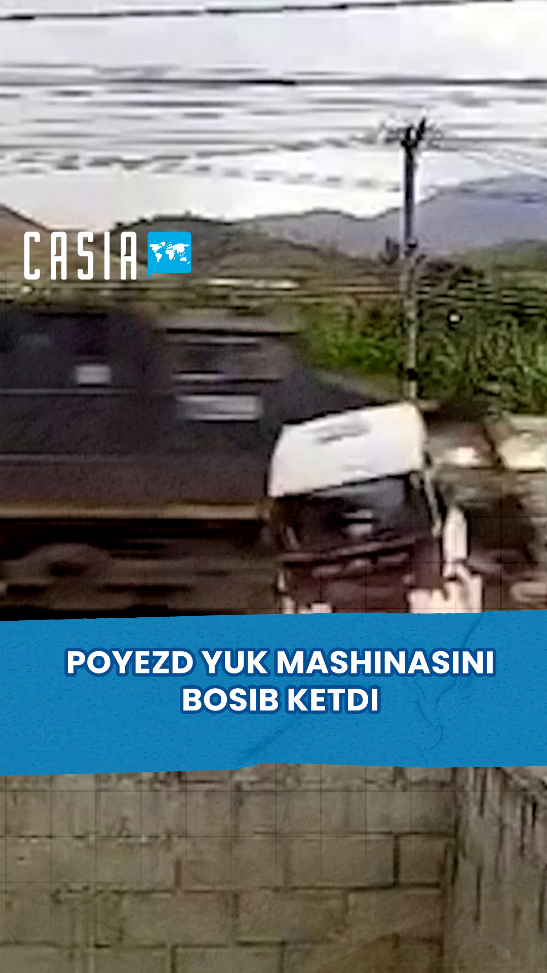 In Brazil, a train crashed into a truck