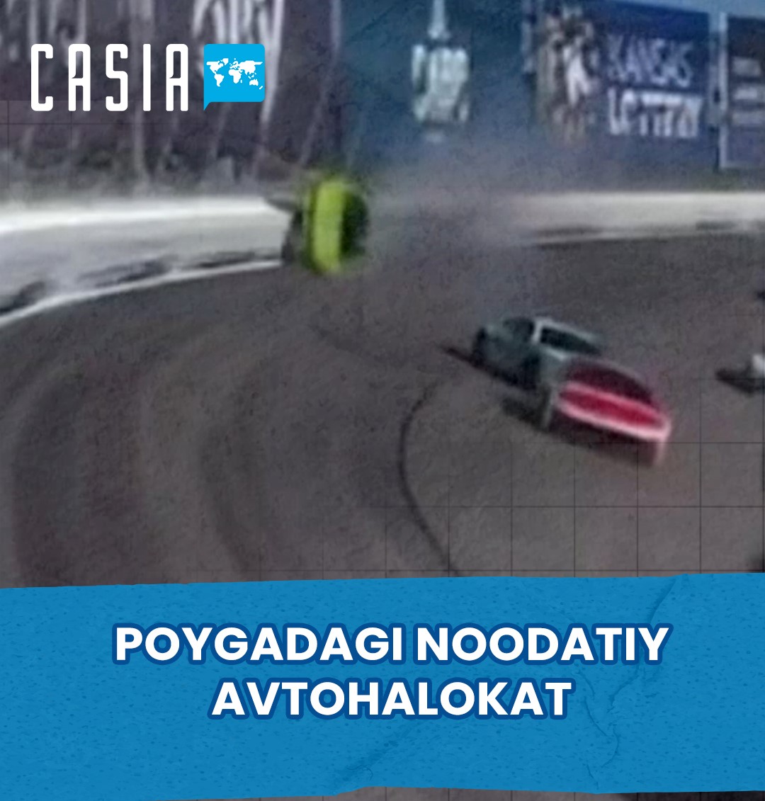 Unusual car crash in NASCAR racing