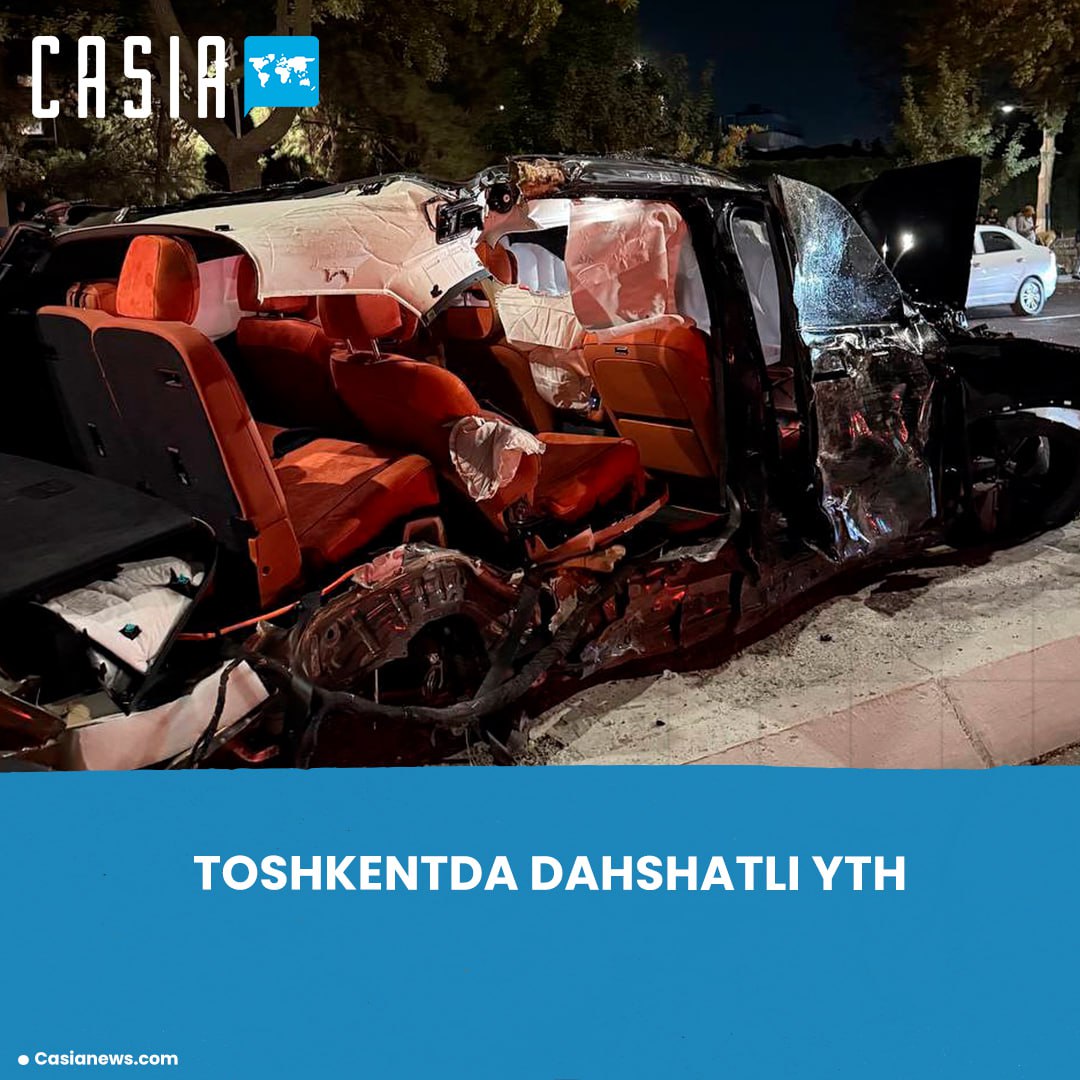 Traffic accident involving BYD and Lixiang L9 in Tashkent
