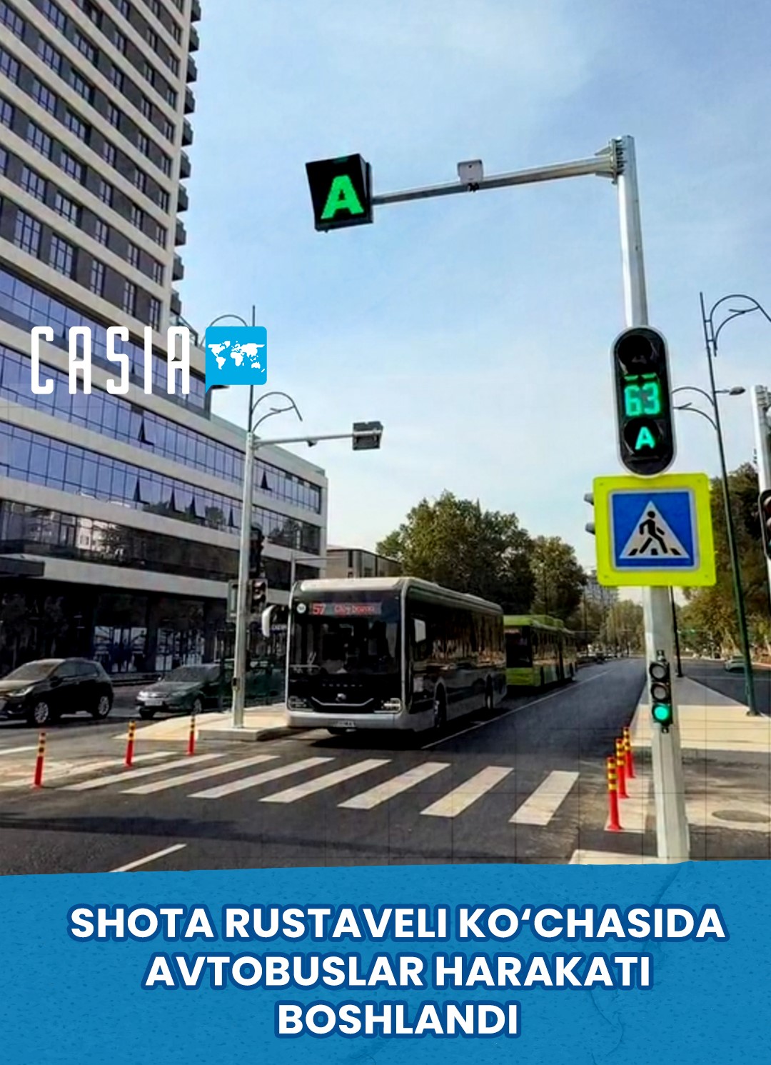Bus traffic launched on Shota Rustaveli Street