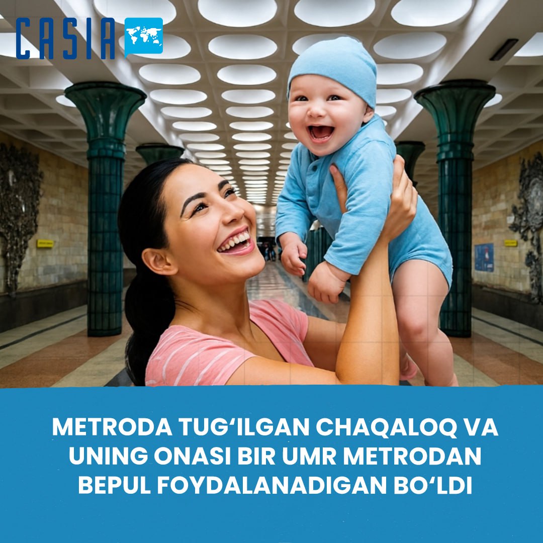 Baby born in the Tashkent metro granted lifetime free rides for mother and child