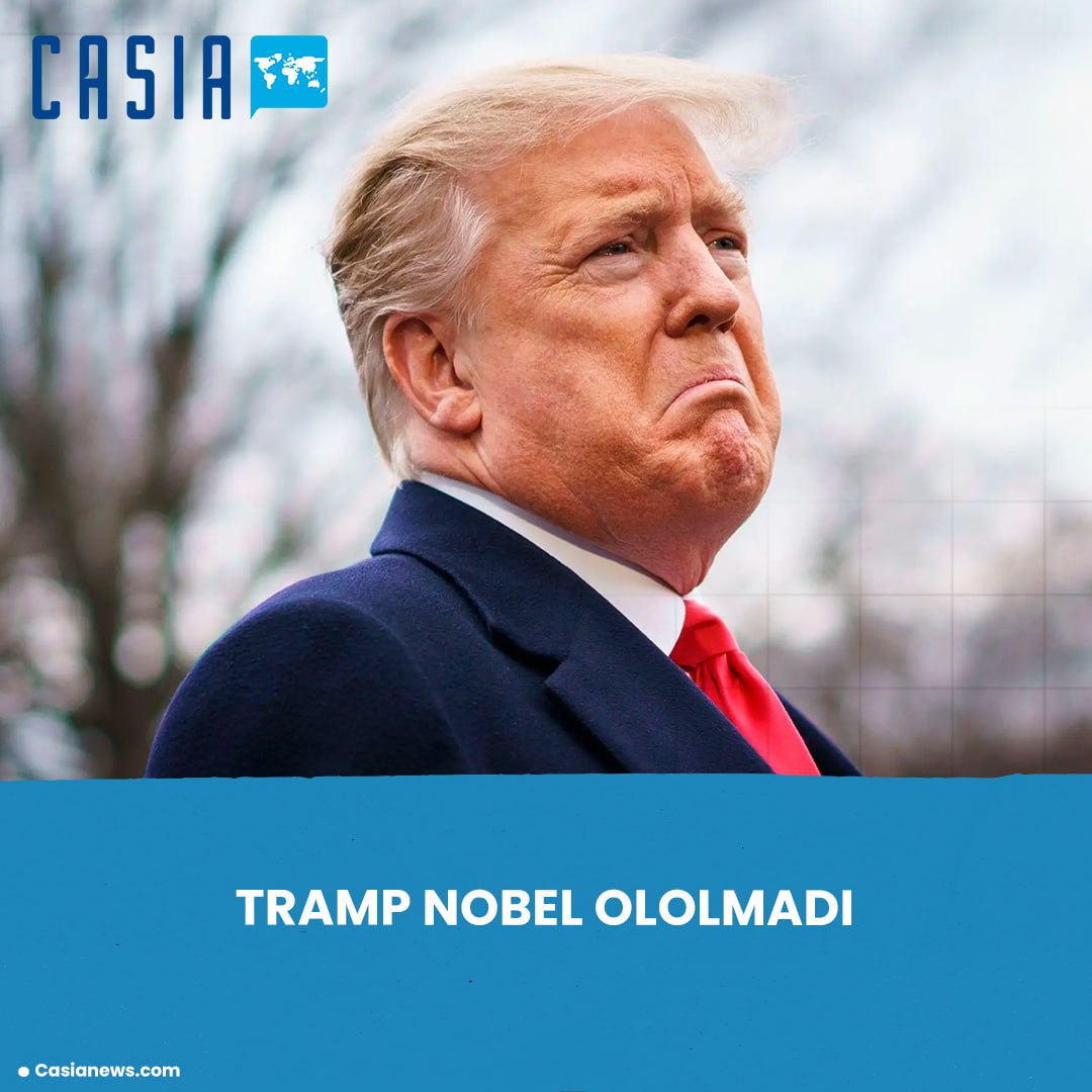 Nobel Peace Prize goes not to Trump, but to Venezuelan opposition leader