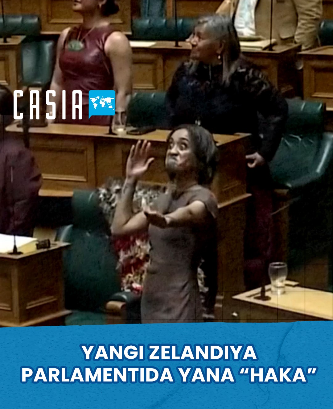 In New Zealand, a newly elected MP performed the “haka” dance instead of giving a speech