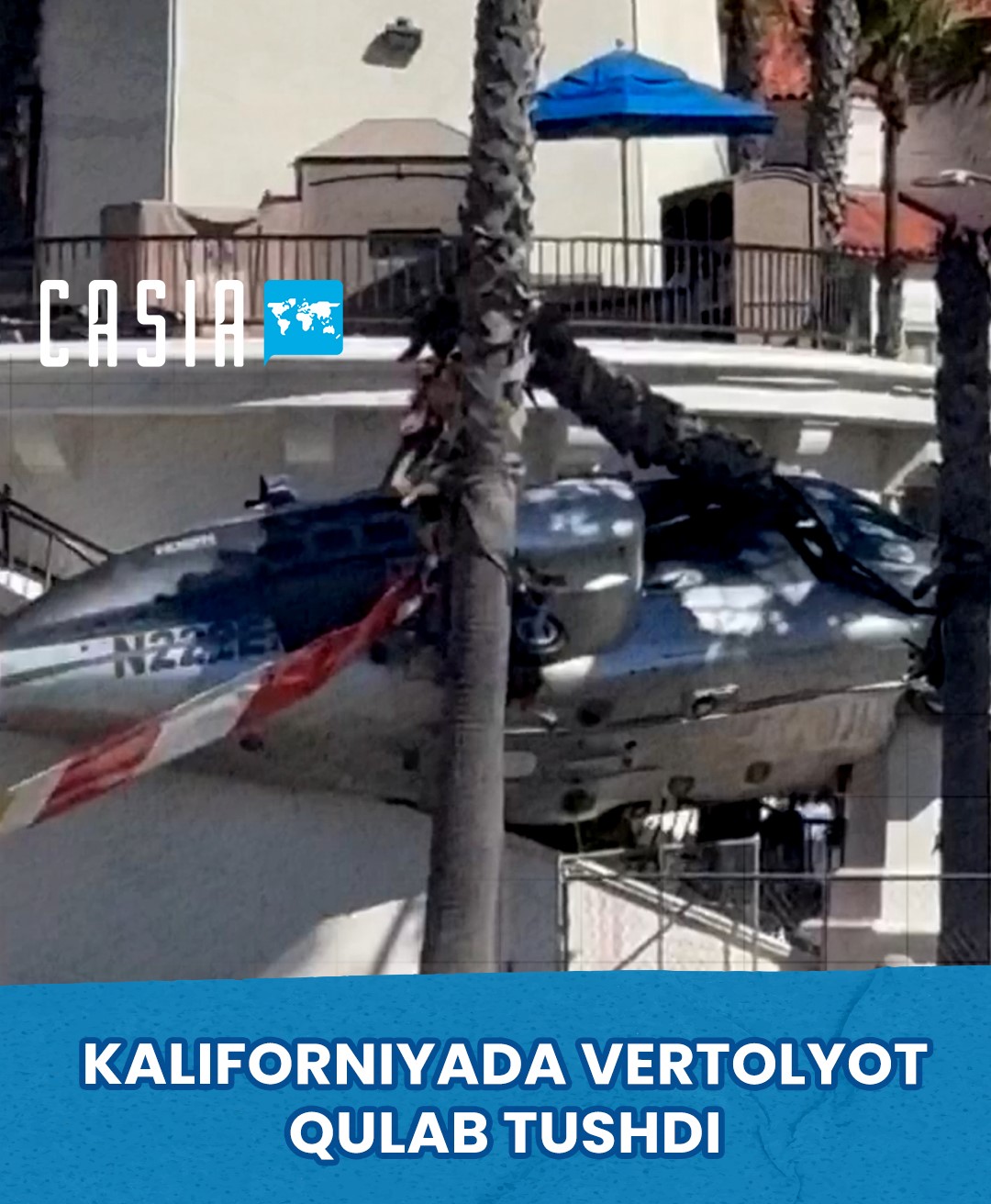 Helicopter crash in California