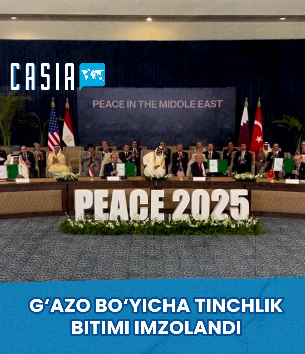 Peace Agreement on Gaza Signed